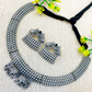 "Kashmi" Silver Look Alike Hasli Choker