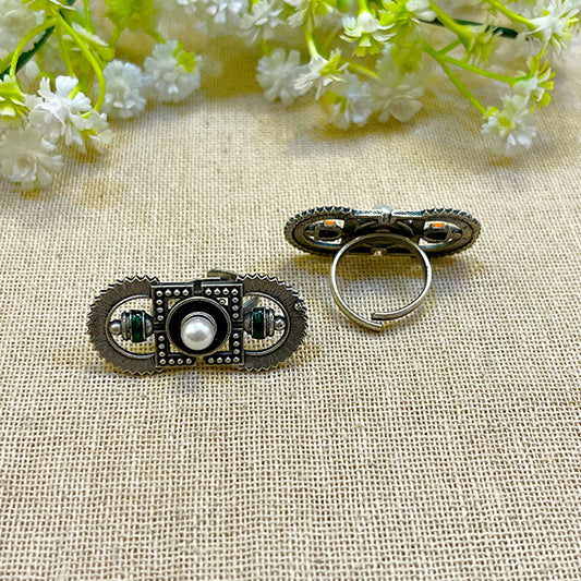 "Evermore" Silver Look Alike Oxidized Rings