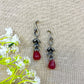 "Pearl" Silver Look Alike Stone Earrings