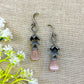 "Pearl" Silver Look Alike Stone Earrings