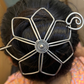 "Glam" Silver Look Alike Oxidized Hair Bun