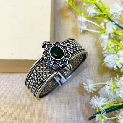 "Royal" Silver Look Alike Oxidized Kada