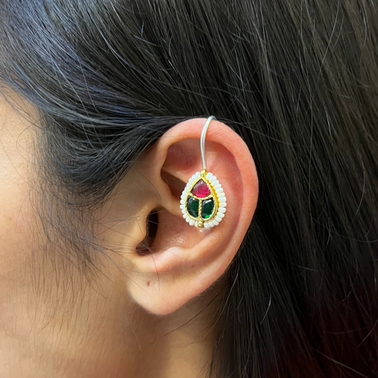 "Sharp" Silver Look Alike Bugadi Earcuff