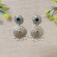 green gold earrings