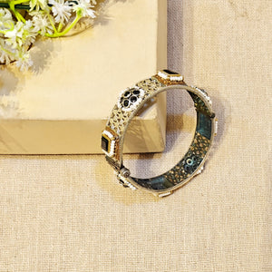 oxidised silver kada