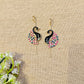 Peacock Arrow Golden Earcuff