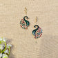 Green Peacock Arrow Earcuff