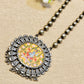 Oxidised Pearl Long necklae