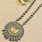 Oxidised Pearl Long necklae