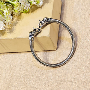 Silver kada bracelet