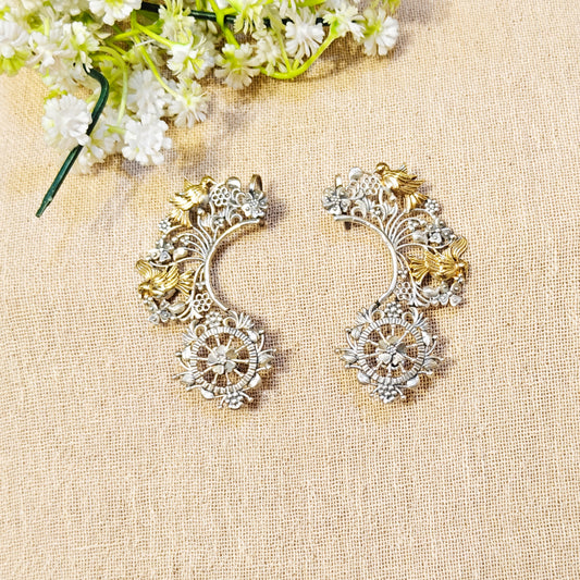 Bird motif earcuff for garba