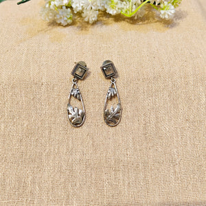 silver earrings