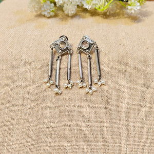 silver earrings