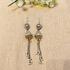 "Magic"Silver Look Alike Dual Tone Dangler