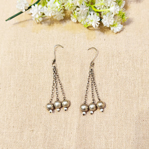 Silver Look Alike Oxidized Dangler