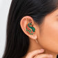 Silver Look Alike Printed Earcuff