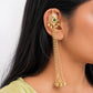 Silver Look Alike Golden Earcuff