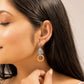 "Ruhani"Silver Look Alike Dual Tone Earring