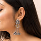 "Heer"Silver Look Alike Dual Tone Earring