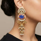 Tassel Golden Jhumka Earrings for Women with Gungroo