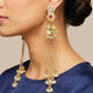 Jharna Traditional Golden Kashmiri Earrings