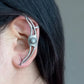 "Leaf"Silver Look Alike Oxidized Earcuff
