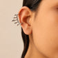 "Muse"Silver Look Alike Oxidized Earcuff