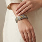 Magnetic Traditional Kada Bracelet with Striped Pattern