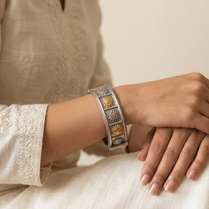 "Fateh" Silver Look Alike Dual Tone Kada
