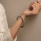 Mini Spike" Silver Look Alike Oxidised Kada Bangles