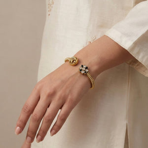 "Essence" Silver Look Alike Gold Bracelet