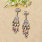 "Saanvi"Silver Look Alike Oxidized Earring