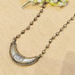 "Muse"Silver Look Alike Oxidized Necklace