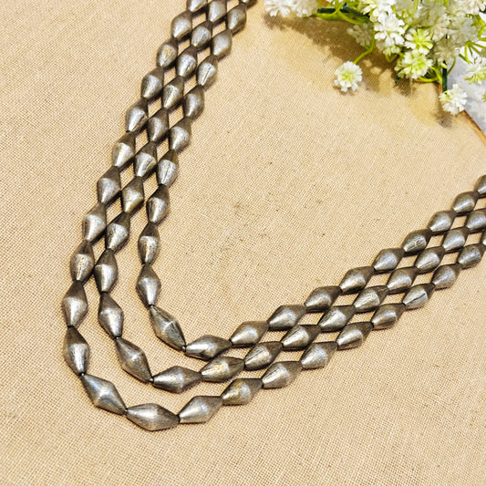 "Artfull"Silver Look Alike Oxidized Neckalce
