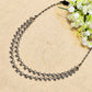 "Nysa"Silver Look Alike Oxidized Choker
