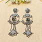 "Zephyr"Silver Look Alike Oxidized Earring