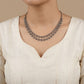 "Nysa"Silver Look Alike Oxidized Choker