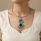 "Shell"Silver Look Alike Stone Choker