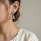 "Nysa"Silver Look Alike Oxidized Earrings