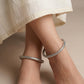 "Sunny"Silver Look Alike Oxidized Kada