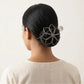 "Glam" Silver Look Alike Oxidized Hair Bun