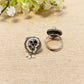 "Serenity"Silver Look Alike Oxidized Ring