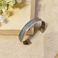 "Topaz"Silver Look Alike Oxidized Kada