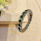 "Teal"Silver Look Alike Stone Kada