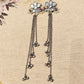"Ayla"Silver Look Alike Oxidized Earrings