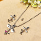 "Maa durga"Silver Look Alike Oxidized Necklace