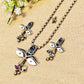 "Maa durga"Silver Look Alike Oxidized Necklace