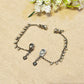 "Aster"Silver Look Alike Oxidized Earcuff