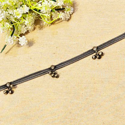 "Sinchan"Silver Look Alike Oxidized Weistbelt