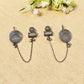 "Zephyra"Silver Look Alike Oxidized Earcuff